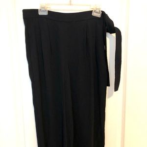 Vince Side-Tie Wide Leg Crop Pants